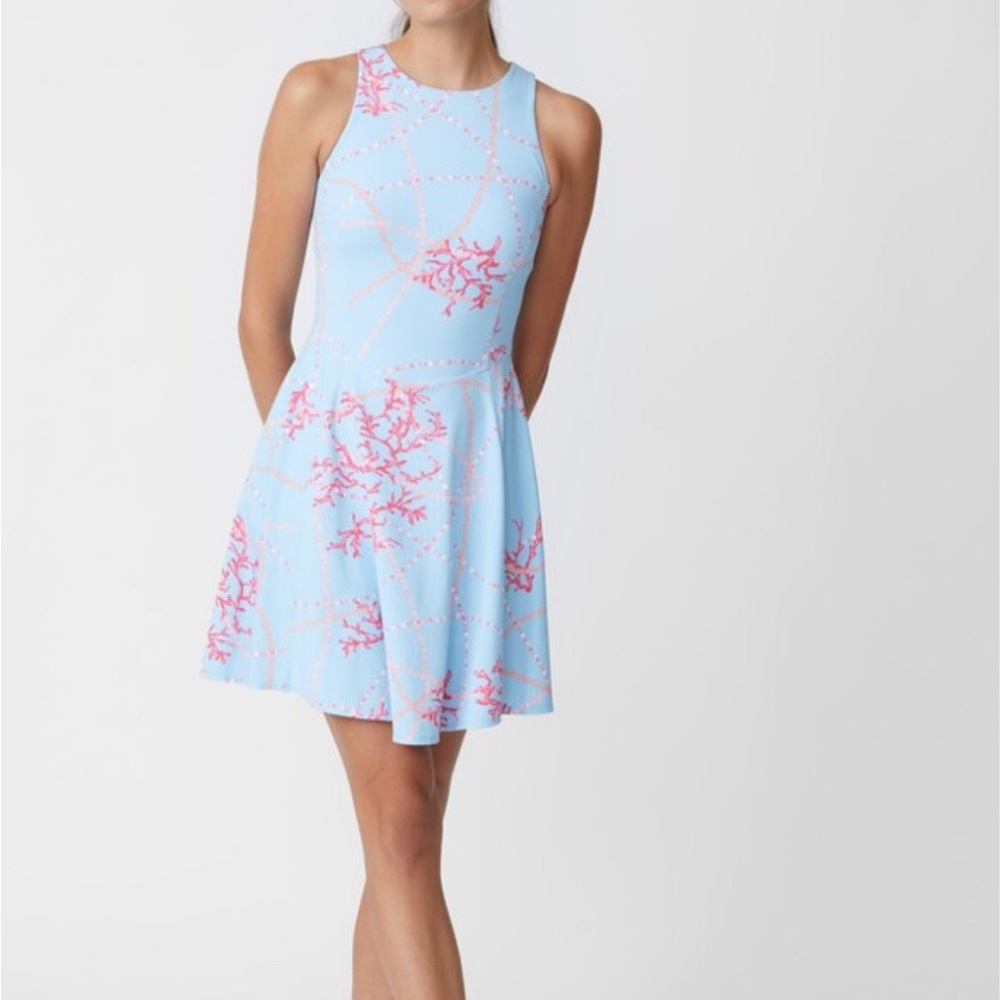 NWT!! J. McLaughlin Coral Print 'Turnberry' Dress